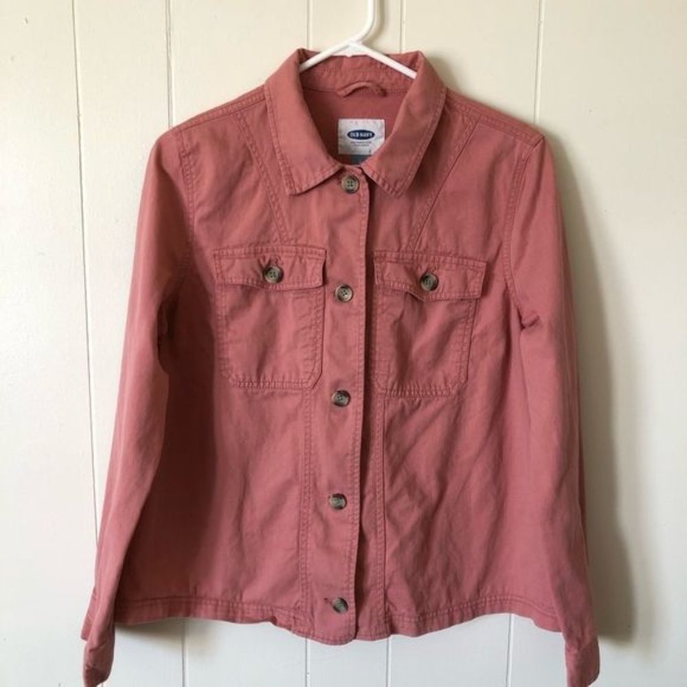 Old Navy Women’s Button Down Cotton Jacket Size L/G